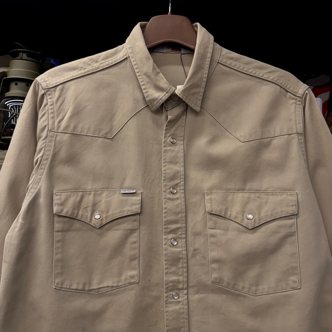 칼하트 오리지널 펄 스냅 웨스턴 워크 셔츠 N218 상품이미지3