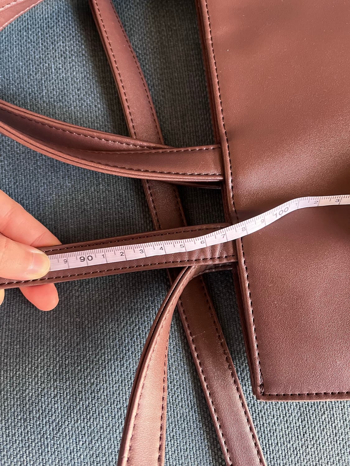 텔파 쇼퍼백 미디움 초콜릿 상품이미지5