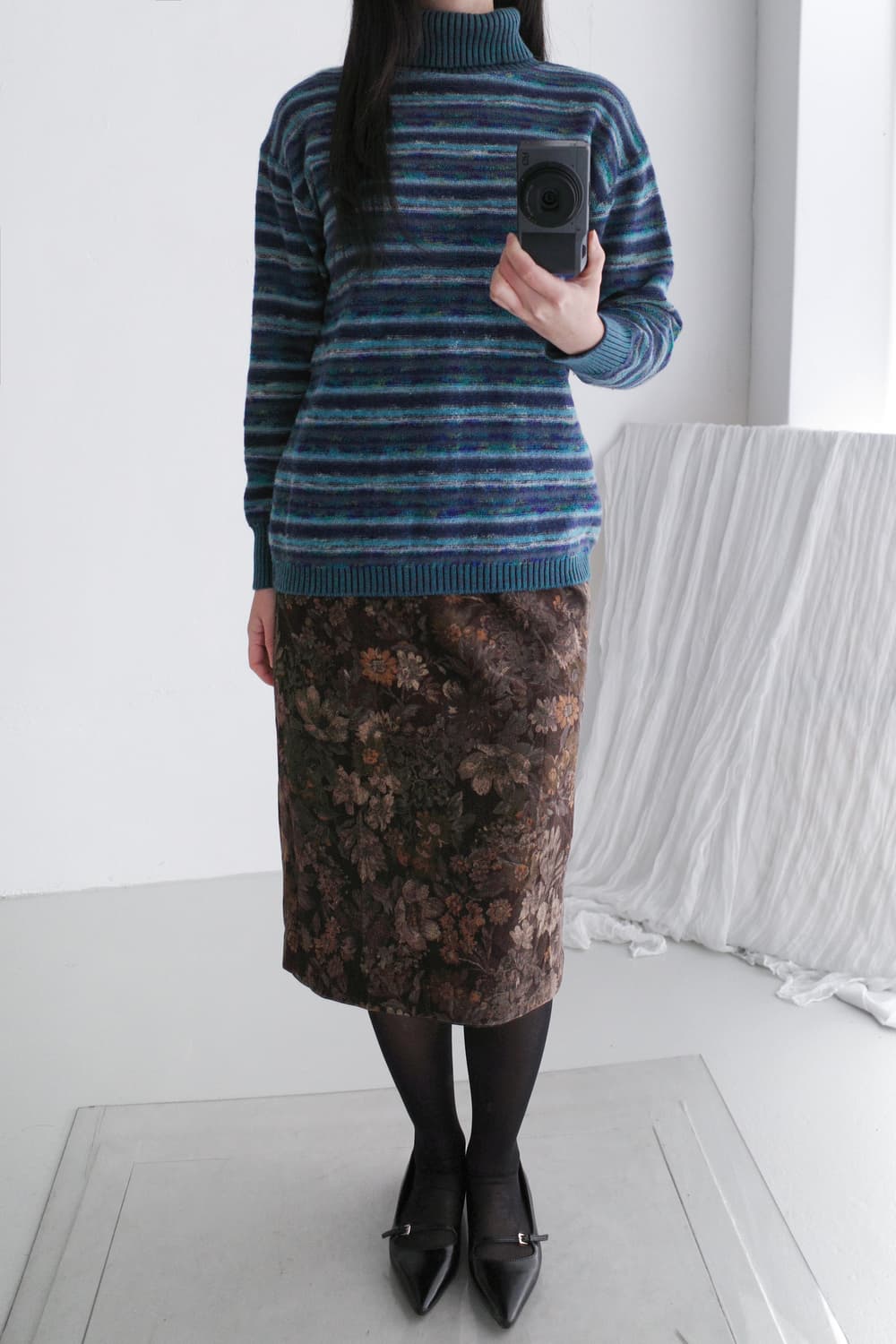 stripe button knit 상품이미지5