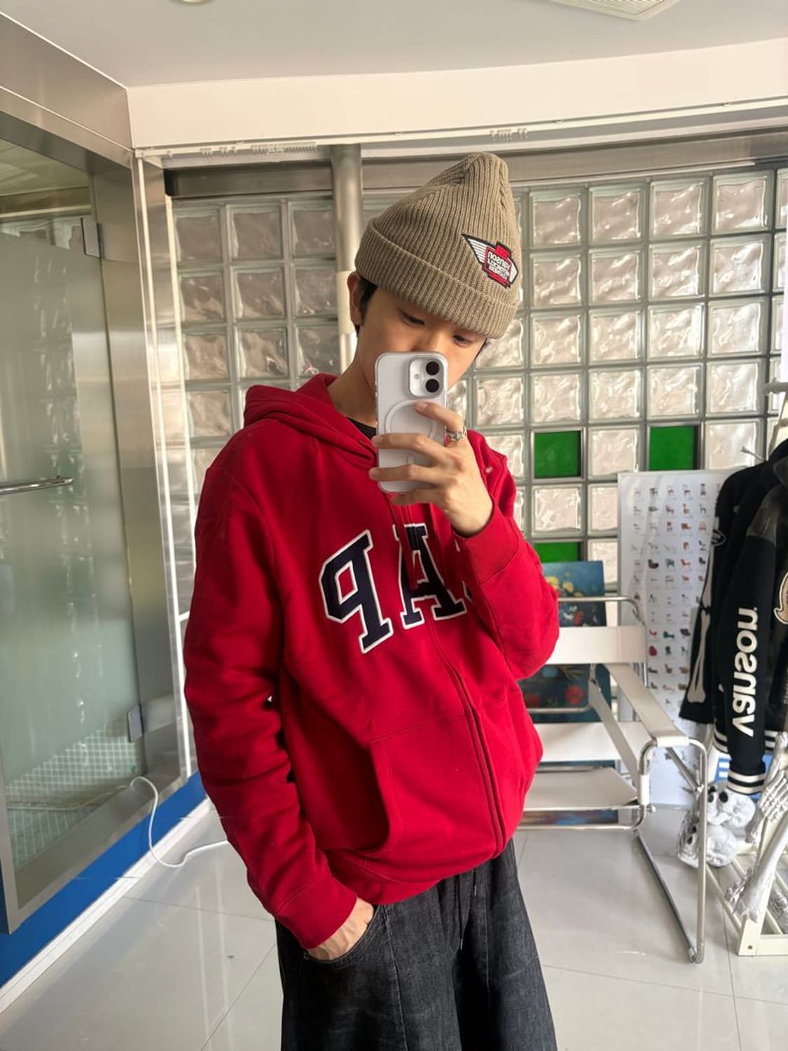 RELAX LOGO ZIPUP HOODIE 릴랙스 로고 지퍼 후드티 상품이미지3