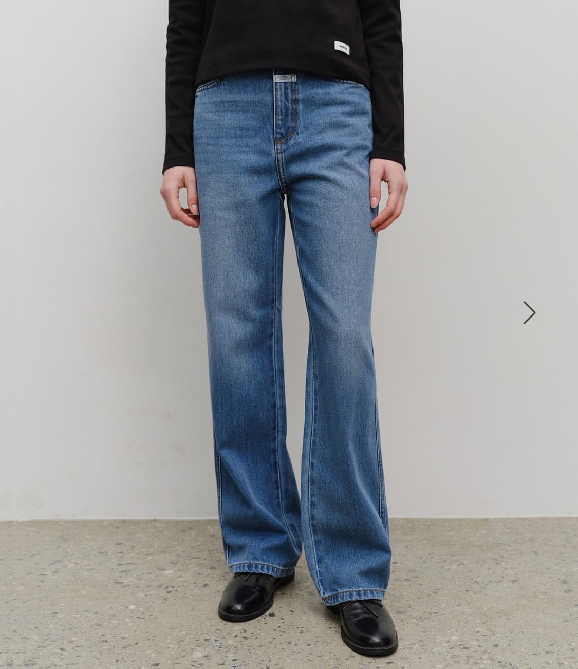  마리떼 데님 HIGH STRAIGHT DENIM PANTS blue  상품이미지1