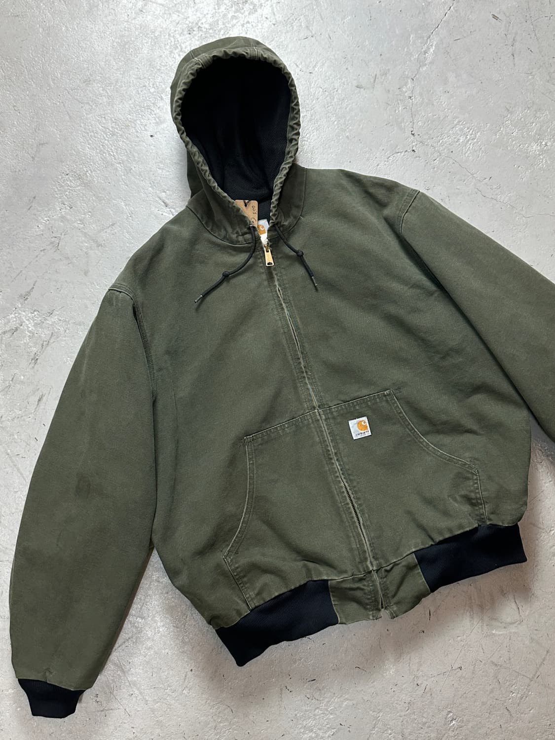 90's OG USA 칼하트 JR104 액티브 자켓 칼하트 그린 상품이미지5