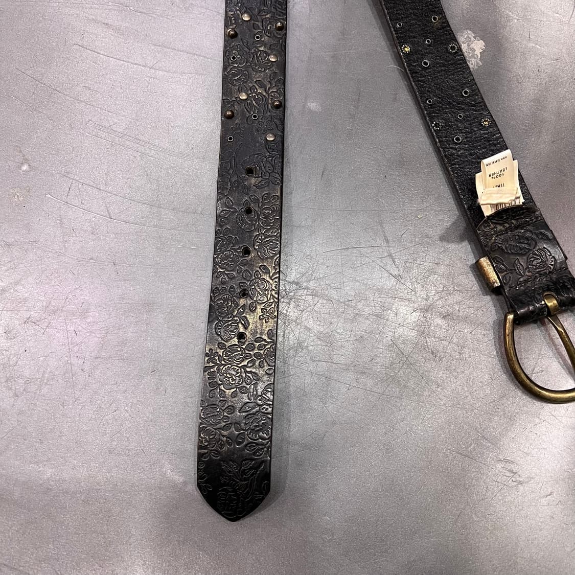  디젤 리얼레더 스터드 벨트 y14619 상품이미지3