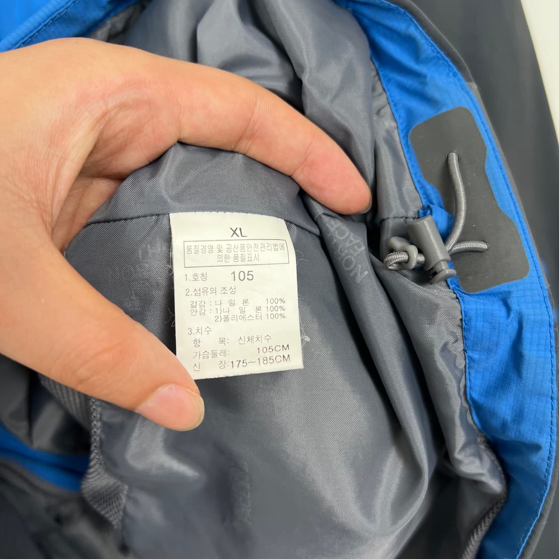 TNF 노스페이스 고어텍스 블루 그레이 바람막이 자켓 상품이미지5