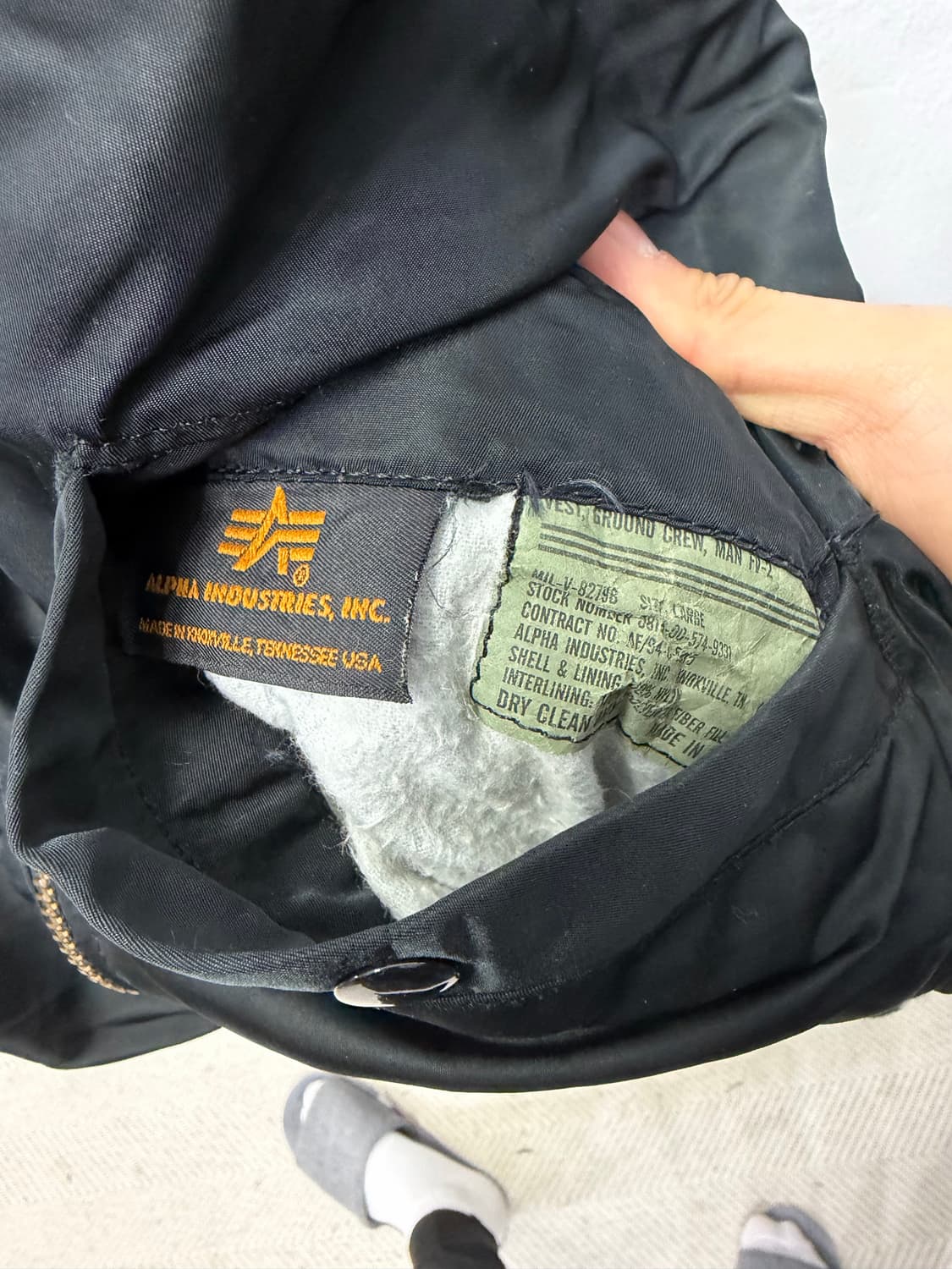 정품) 알파인더스트리 리버시블 양면 MA-1 조끼 L 상품이미지8