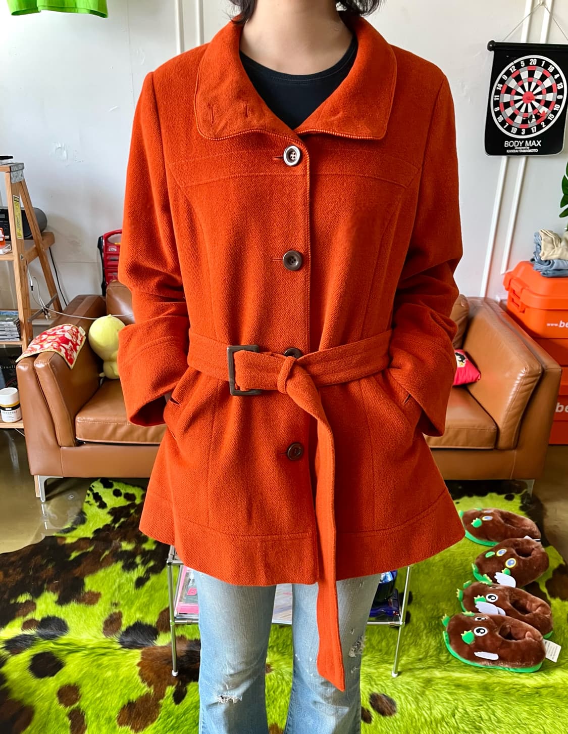 KANSAI BIS Vintage Belted Wool Coat 상품이미지2