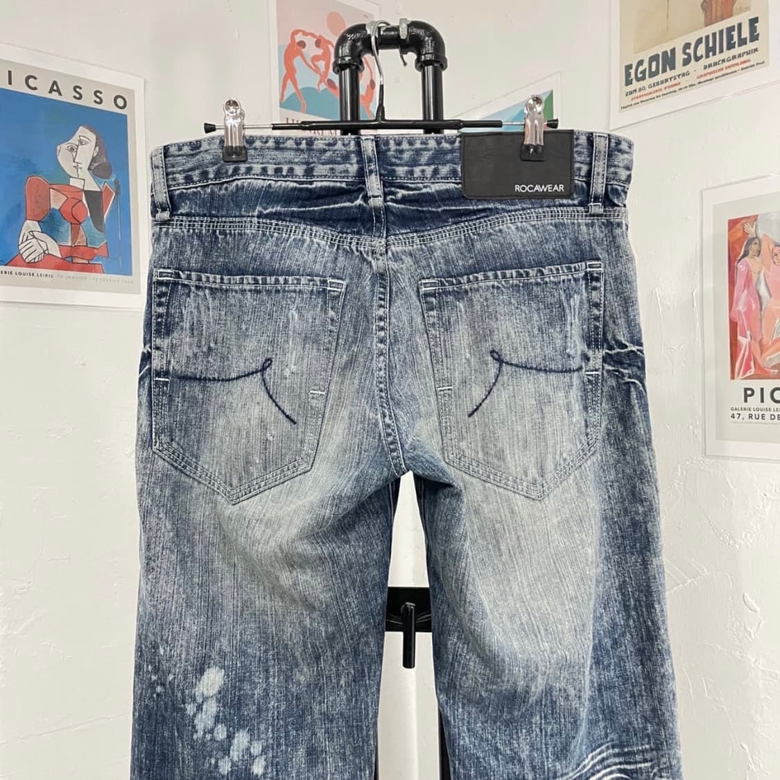 빈티지 데머지 데님팬츠 상품이미지3