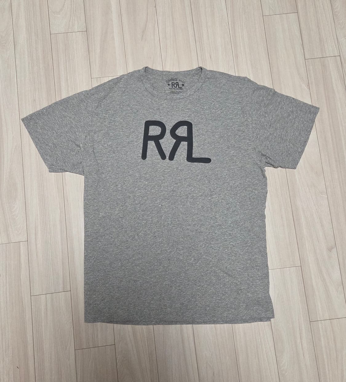 RRL 로고 저지 티셔츠 그레이 L 상품이미지2