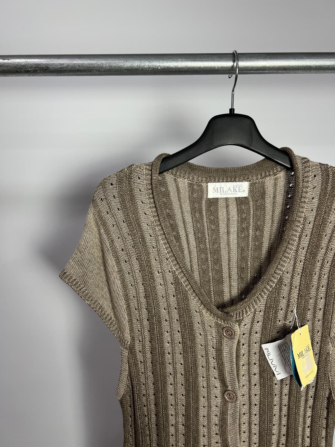 MILAKE 반팔 니트 가디건  상품이미지2