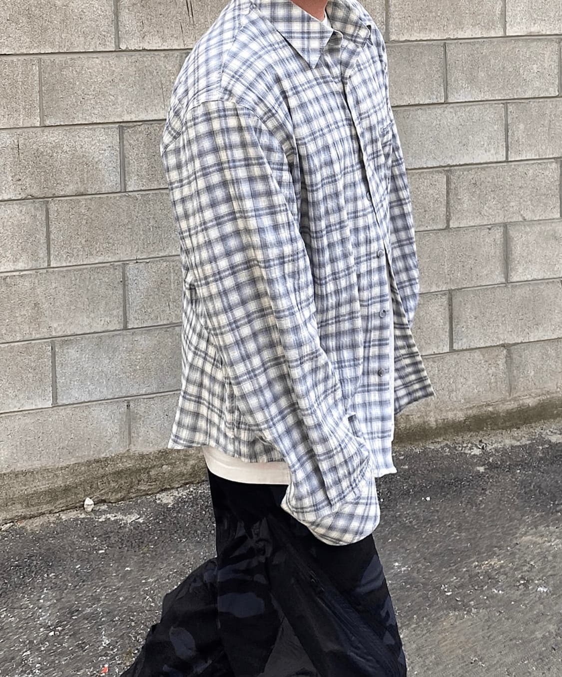 (1회착용)언더마이카(Undermycar) 체크 셔츠 - 2사이즈 상품이미지2