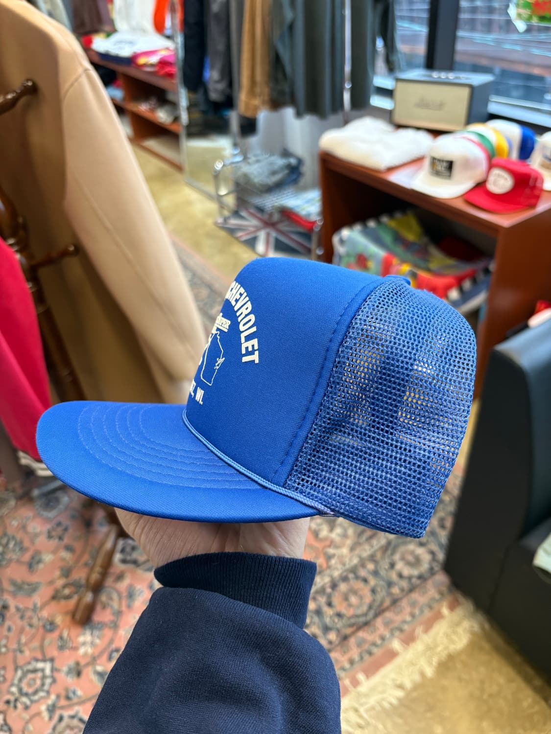 80s 미국 바나작 쉐보레 홍보용 트러커캡 데드스탁 상품이미지3