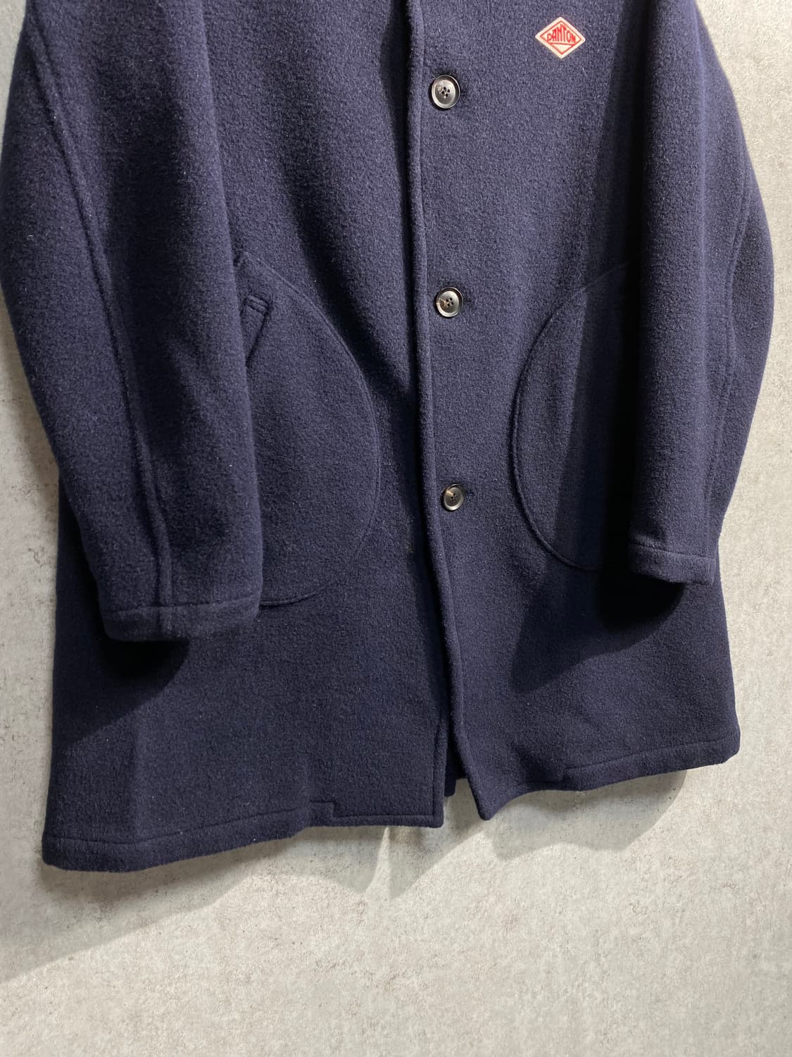 [40] Danton 단톤 네이비 울 코트 Made in Japan 상품이미지3