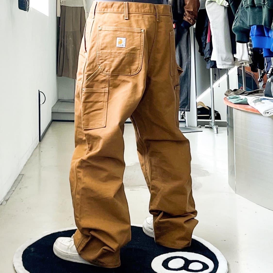 칼하트 해밀턴 브라운 더블 니 워크 카펜터 팬츠 상품이미지1