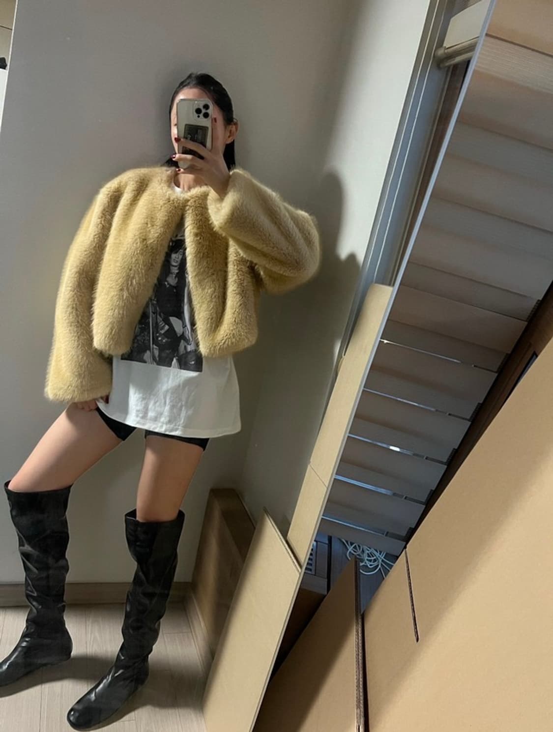 아웃핏 OUTFIT 모네 퍼자켓 상품이미지7