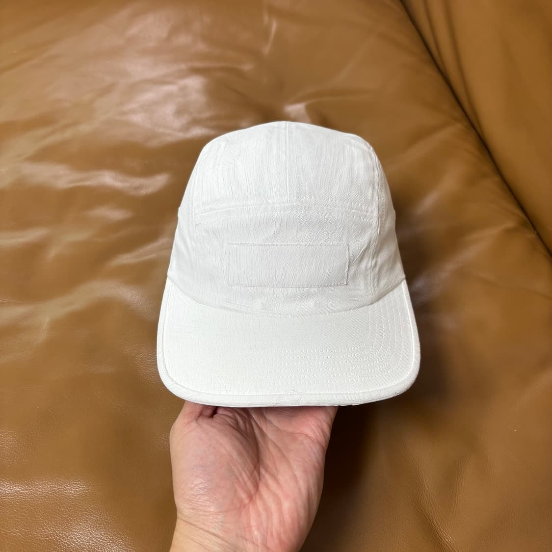Supreme MM6 슈프림x메종 마르지엘라 페인티드 화이트 캠프캡 모자 상품이미지2