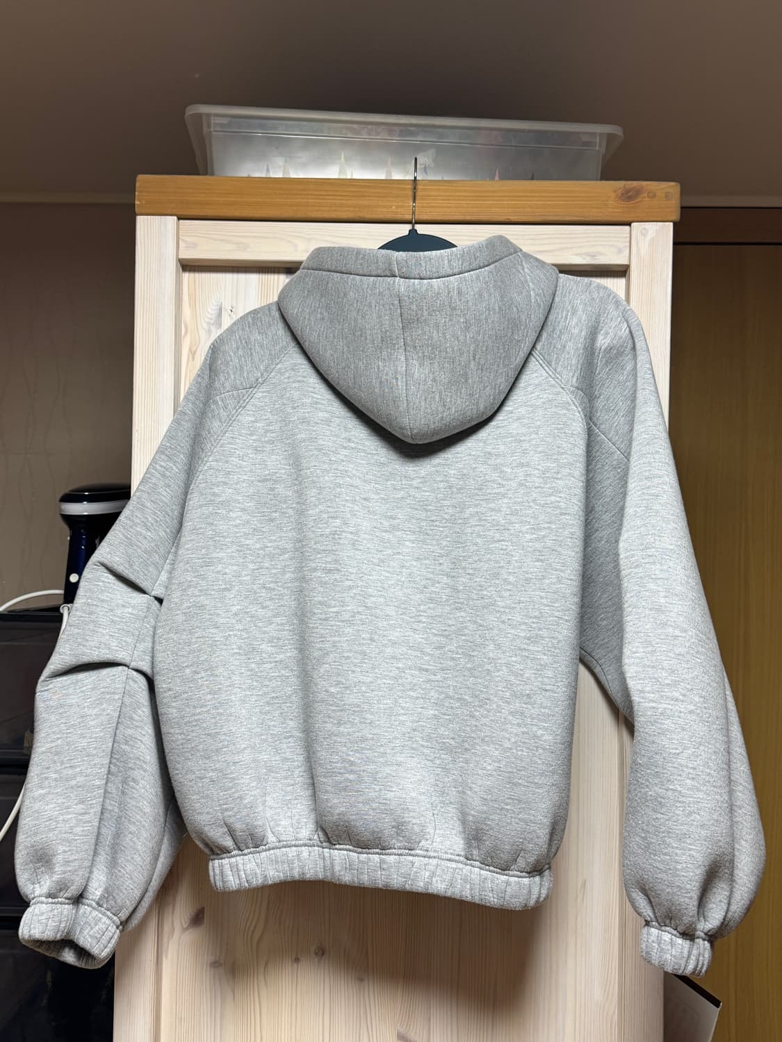 파인오 네오프렌 크롭 후드 집업 상품이미지2