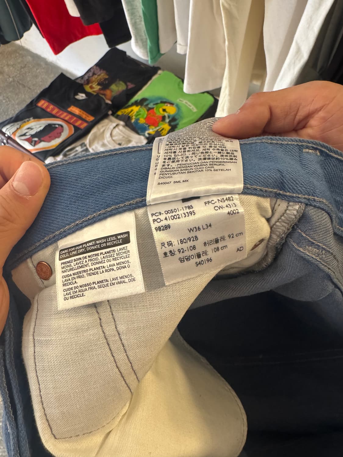 Levi’s 501 데님팬츠 블루 상품이미지6