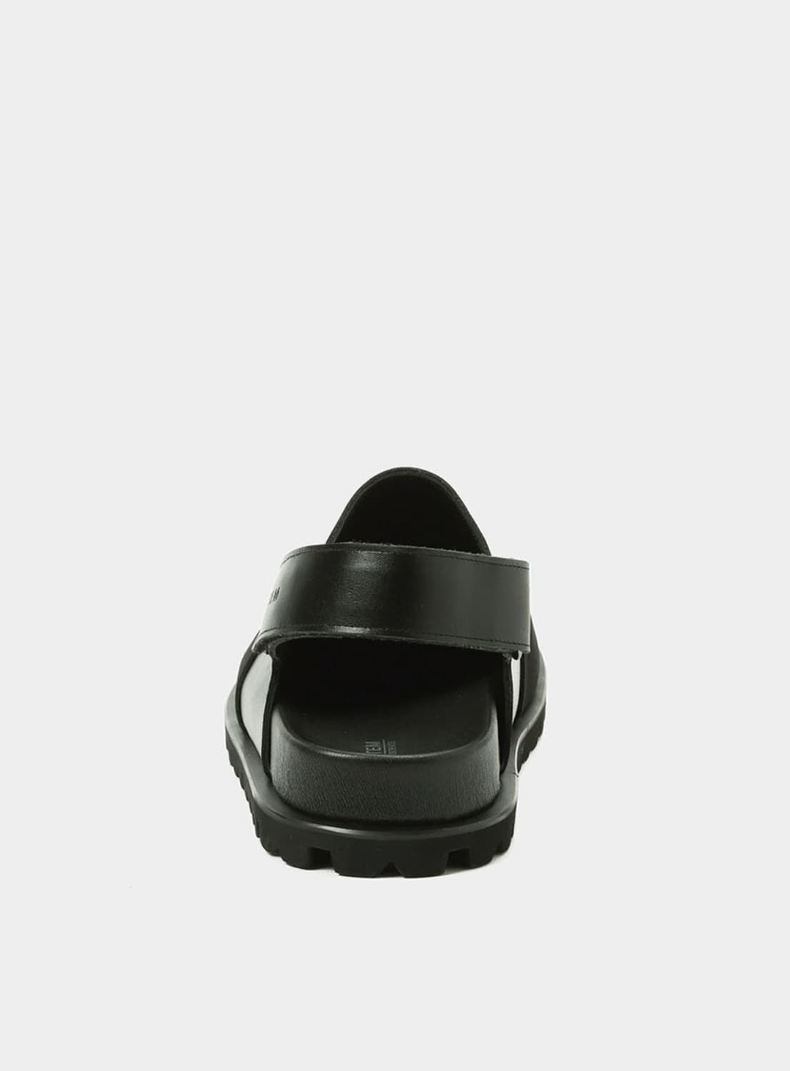 (265mm) 시스템옴므 소가죽 스트랩 샌들-블랙 상품이미지4