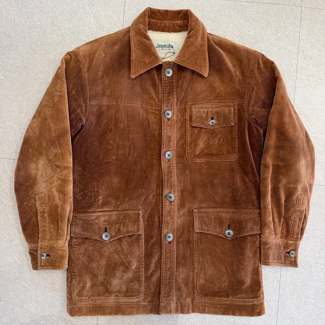 simple life 코듀로이 양털 자켓 상품이미지1