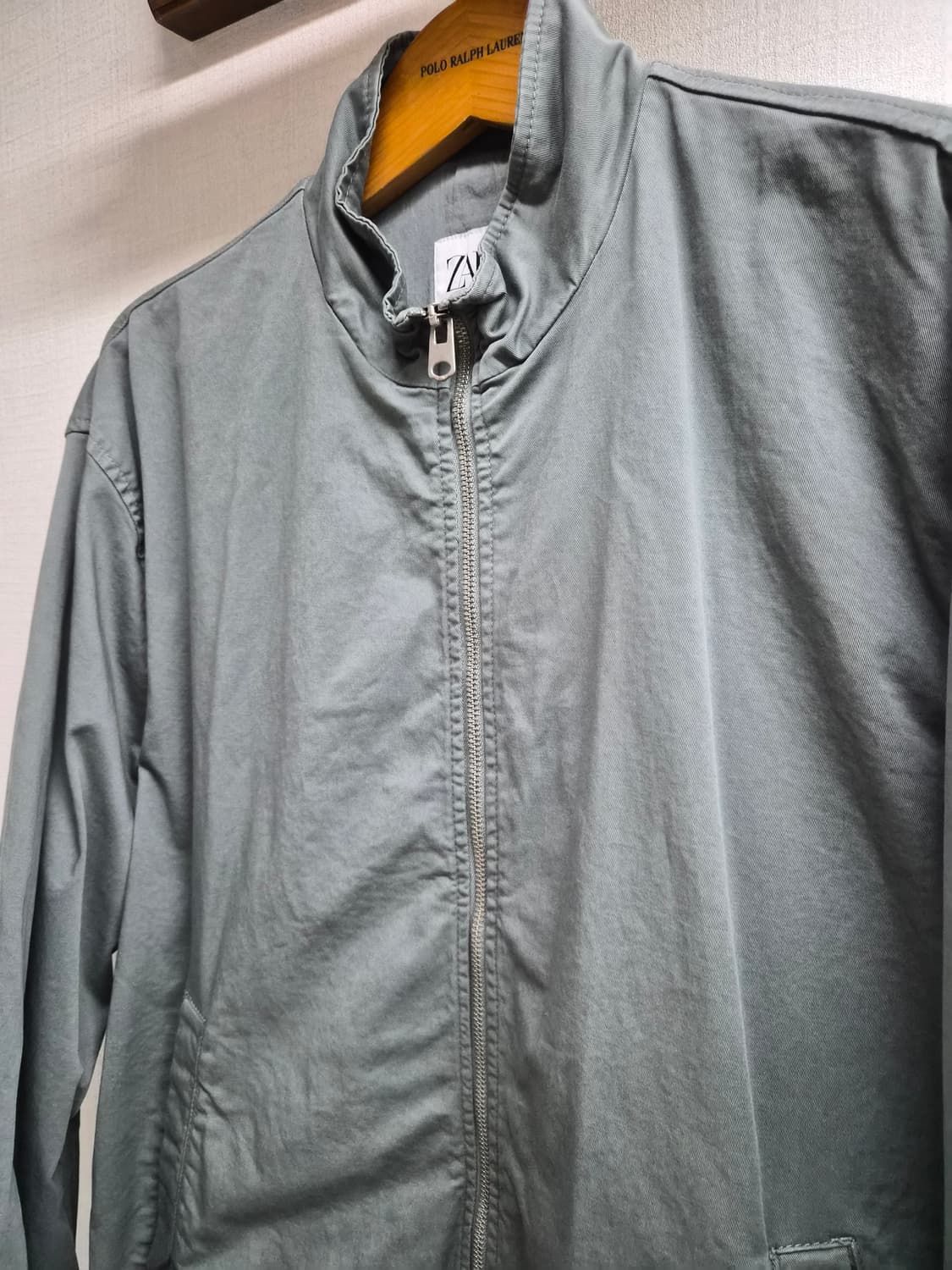 XL/110) ZARA 자라 코튼 블루종 점퍼 팝니다 상품이미지3