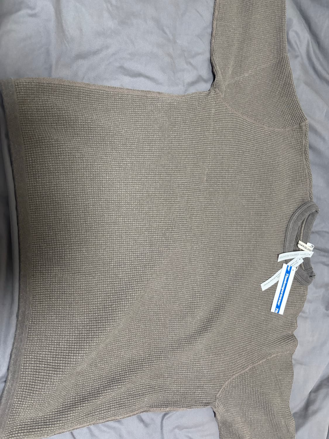 [ 3 ] 타임리스스포츠웨어 헤비 써멀 브라운 와플티 상품이미지3