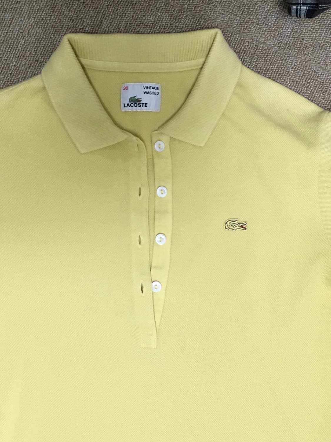 라코스테 옐로우 카라 셔츠 상품이미지4