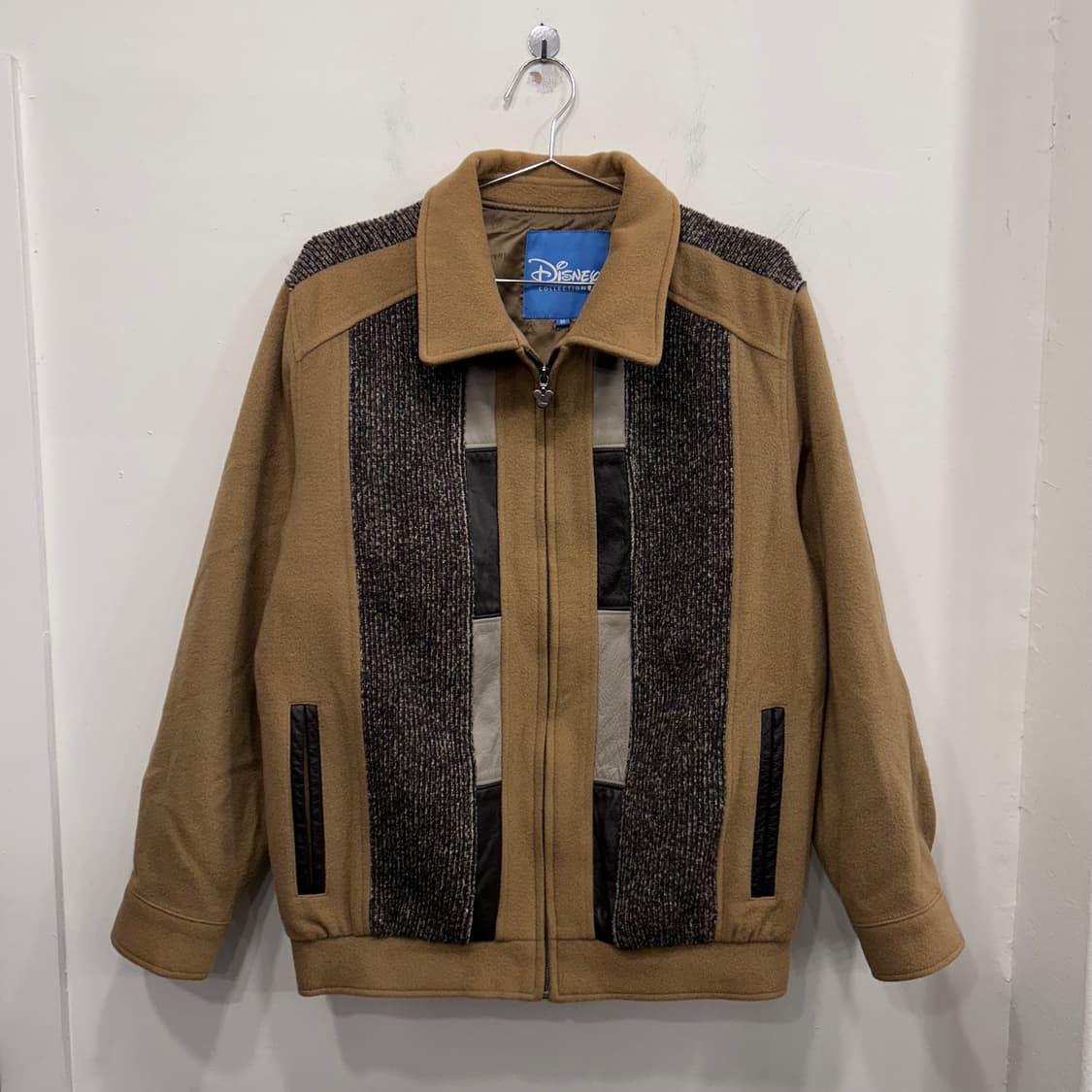 디즈니 컬랙션 미키마우스 패턴 스웨이드 자켓 상품이미지2