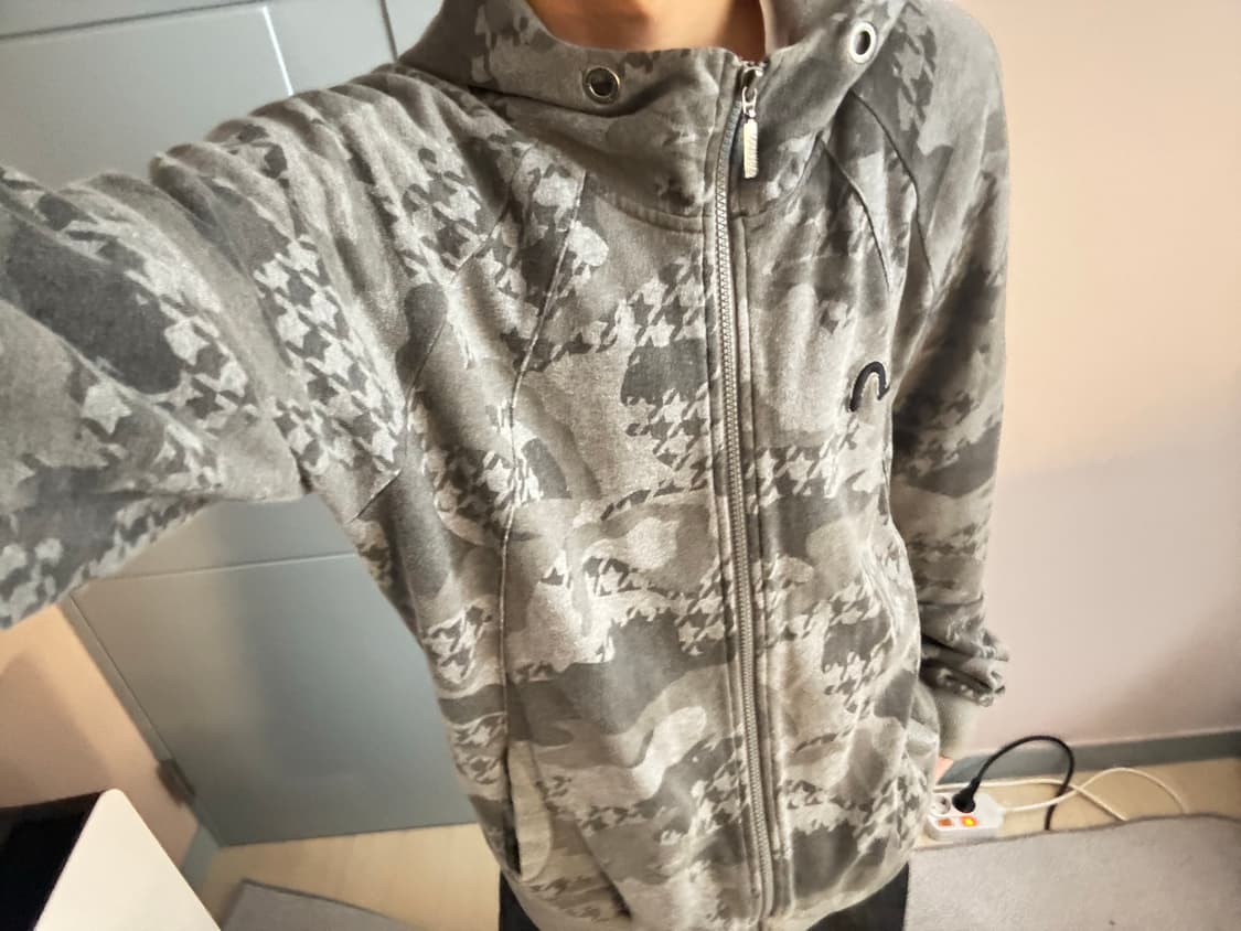 EVISU(에비수) 카모 패턴 후드직업 상품이미지7