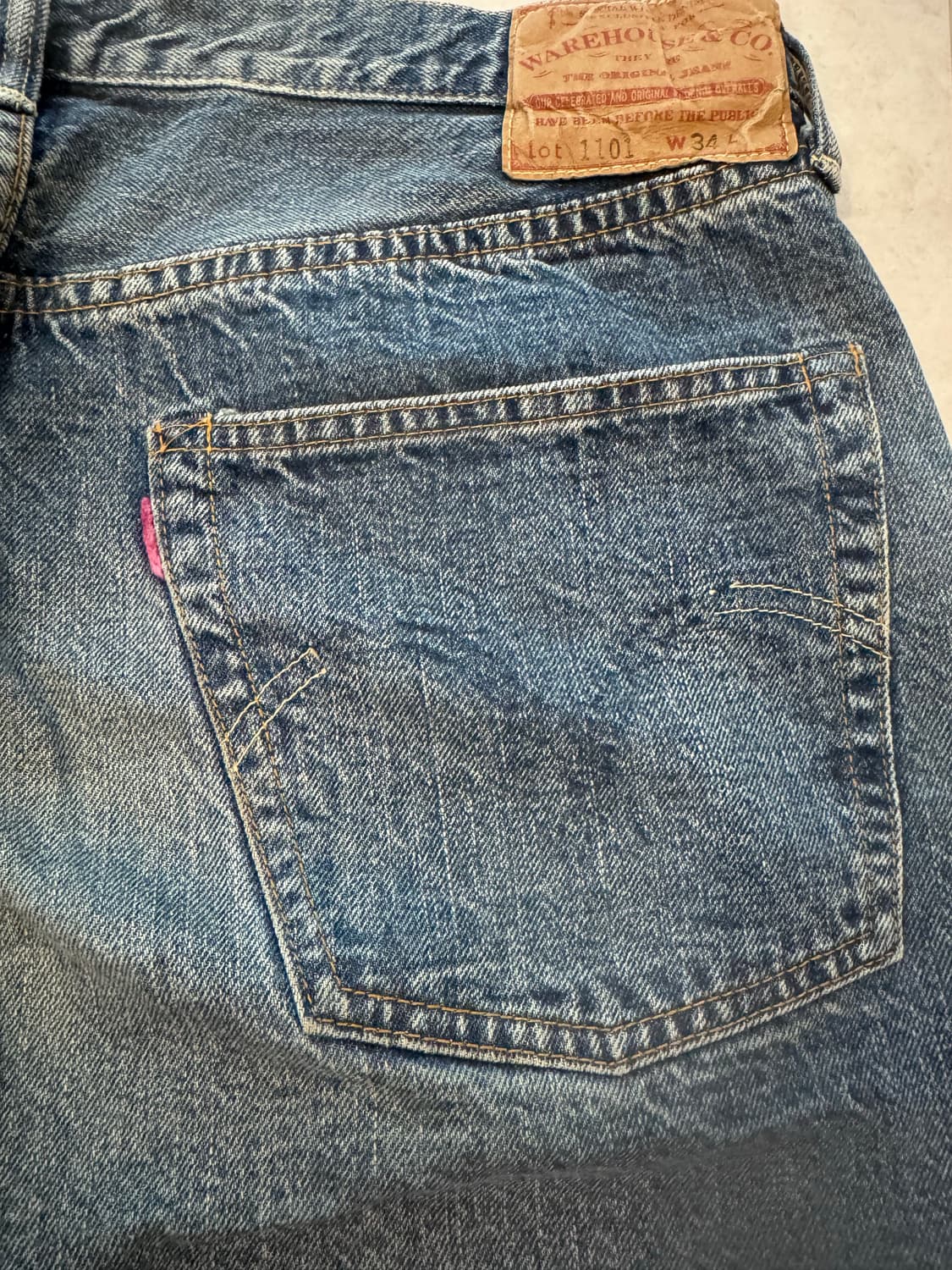 웨어하우스 1101 라이트워시 34 상품이미지4