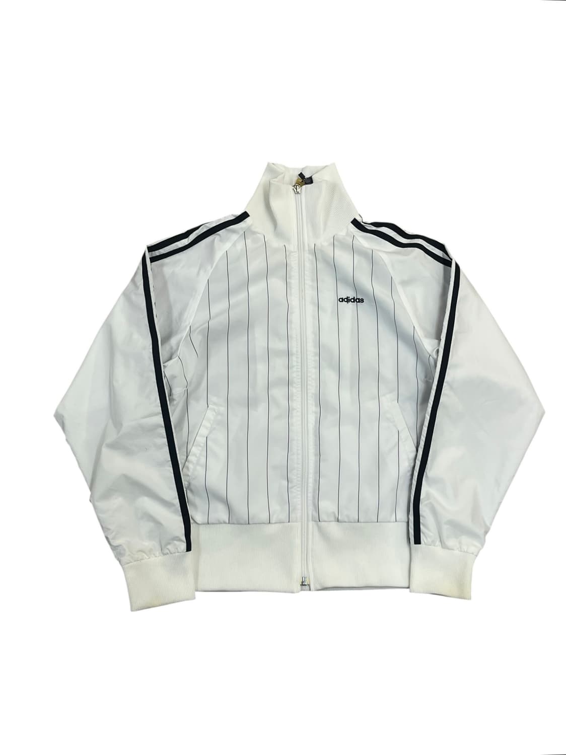 아디다스 스트라이프 트랙탑 바람막이 화이트 S #csz3390  상품이미지3