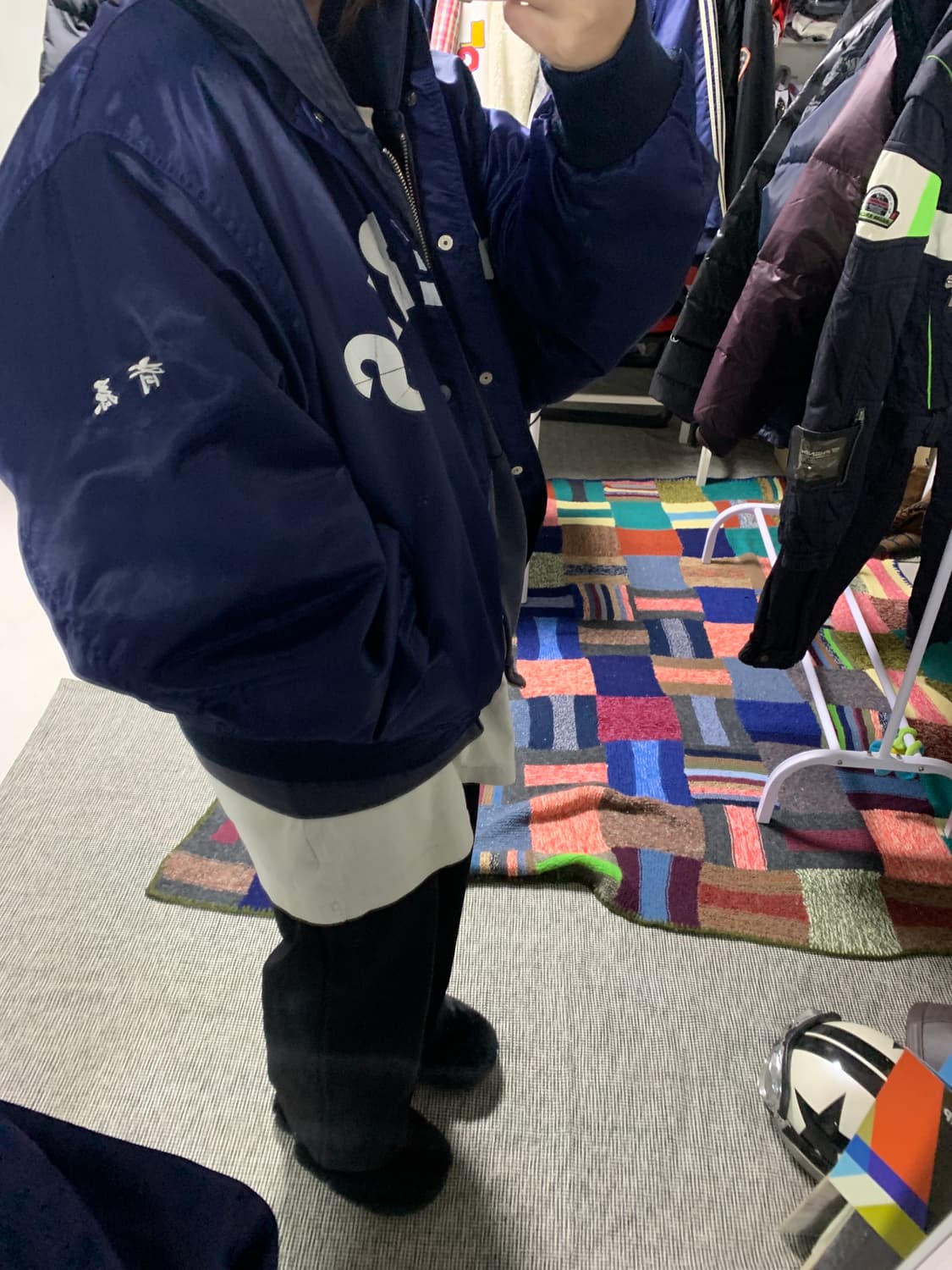 빈티지 BASEBALL COAT 새틴 베이스볼 점퍼 상품이미지6