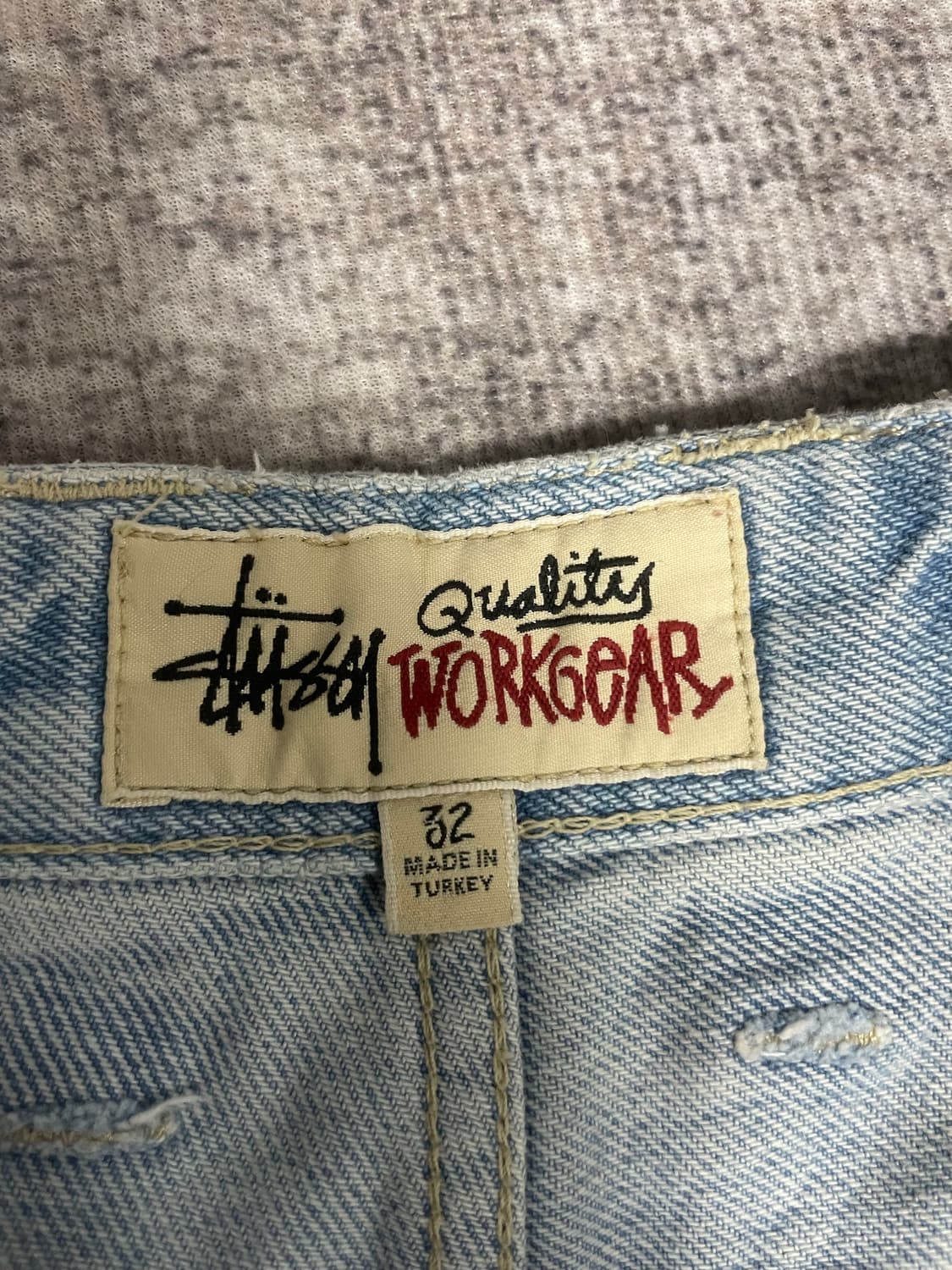 90s Stussy WORKGEAR 더블니 상품이미지5