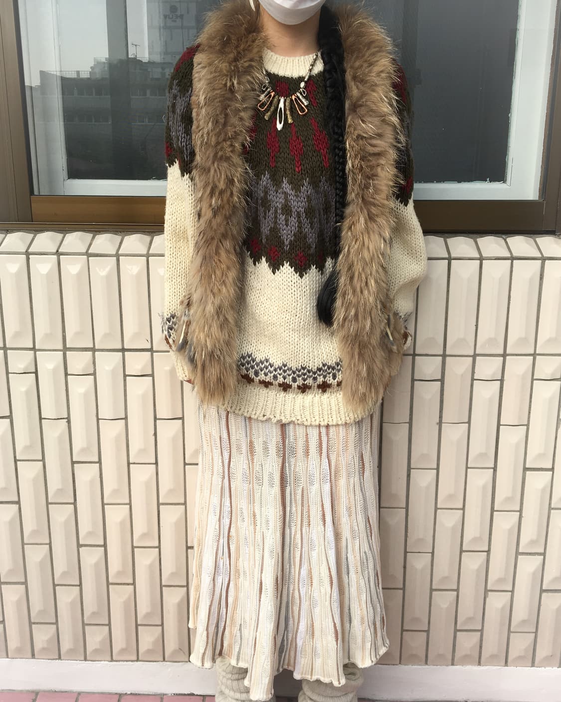 Mixed fur vest 상품이미지6