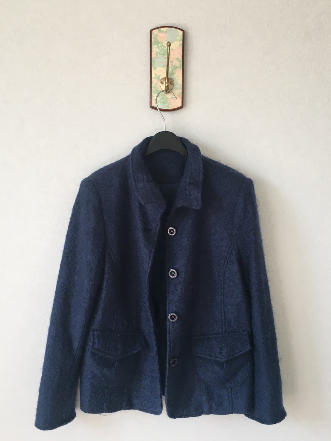 블루 헤어리 코트 상품이미지1