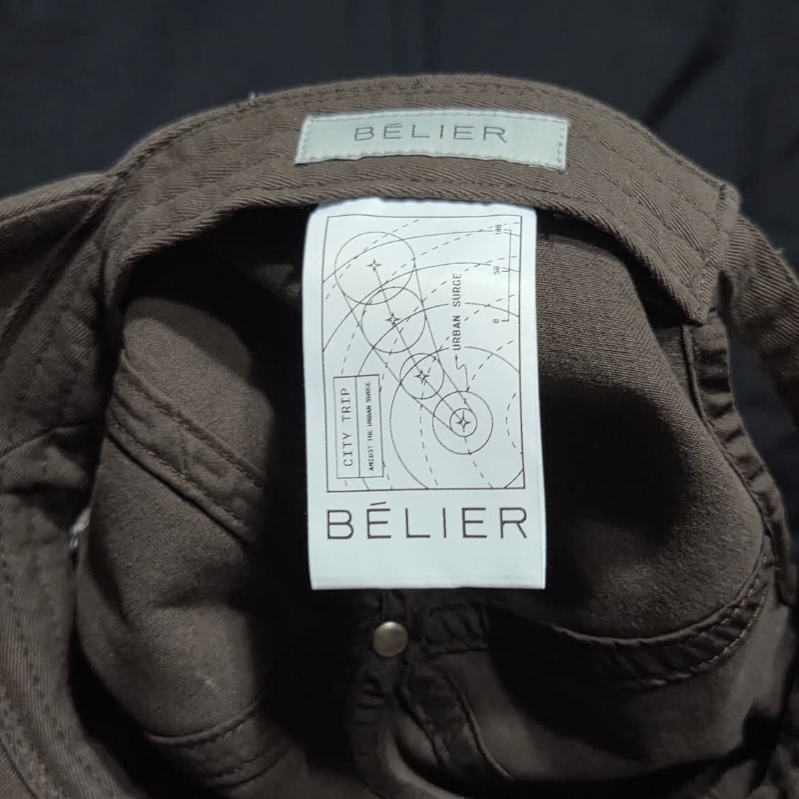 벨리에 시티 에세이 볼캡 브라운 상품이미지8