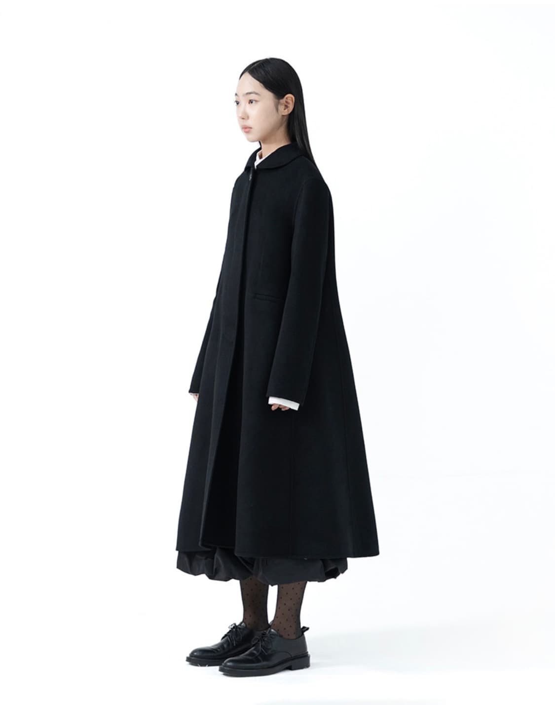 유노이아 Round Collar Long Coat 상품이미지1