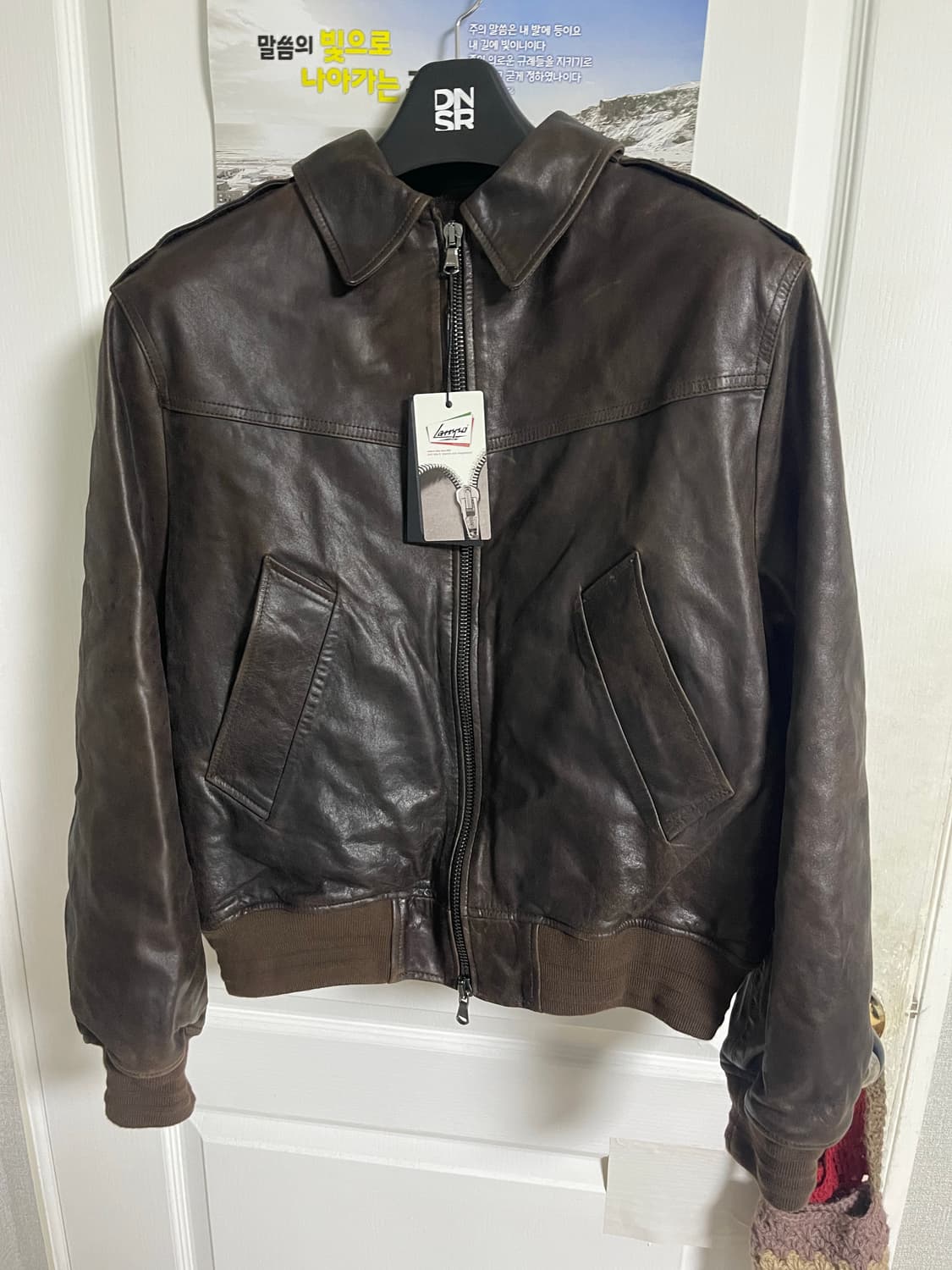 Dnsr 프리미엄 람포 레더 브라운 L 상품이미지2