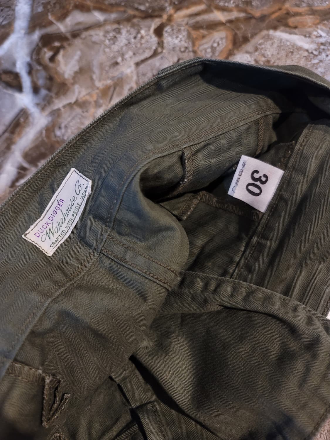 웨어하우스 덕디거 밀리터리 헤링본 카고팬츠  상품이미지4