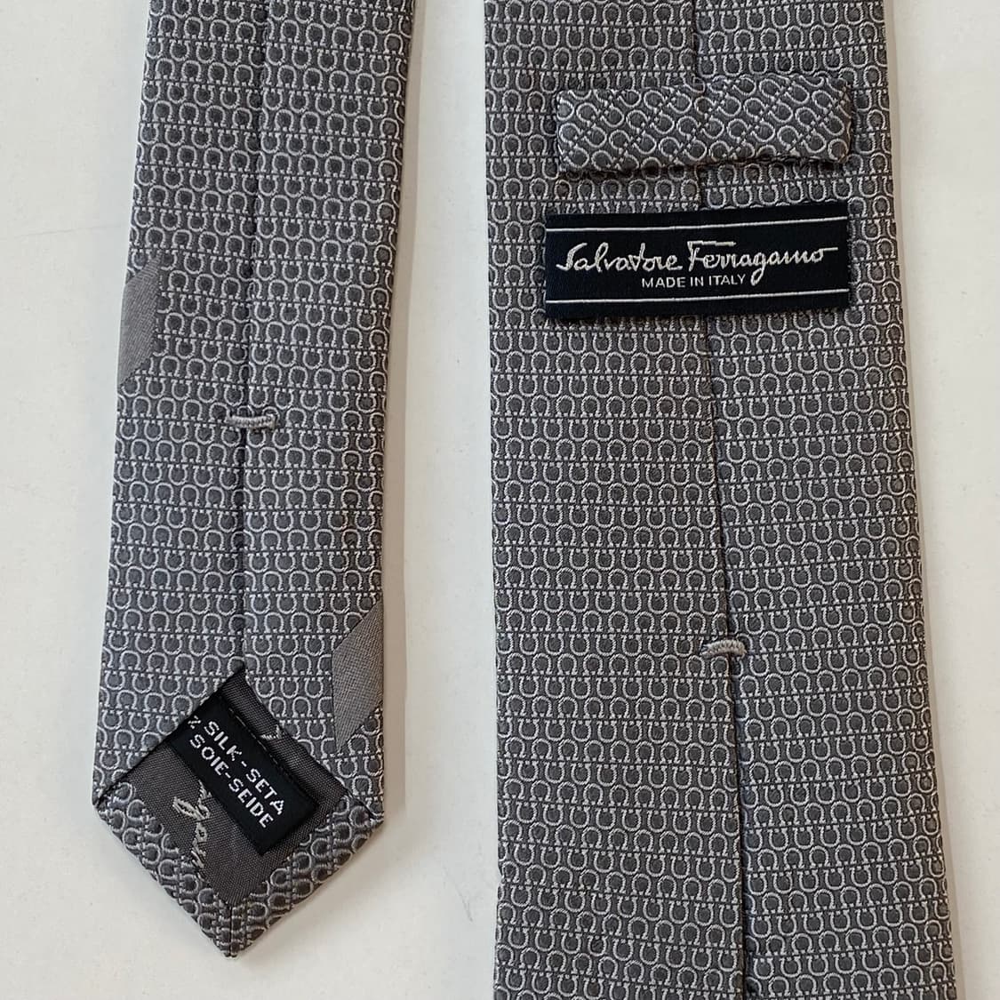 신형 페레가모(Ferragamo) 모노그램 명품 정품넥타이7.3cm 상품이미지5