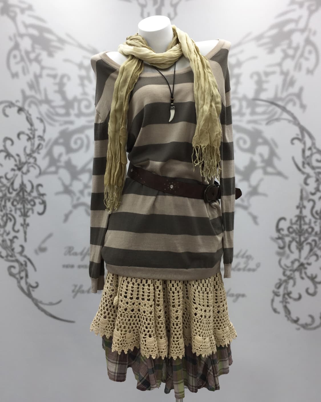 Grunge stripe knit 상품이미지5