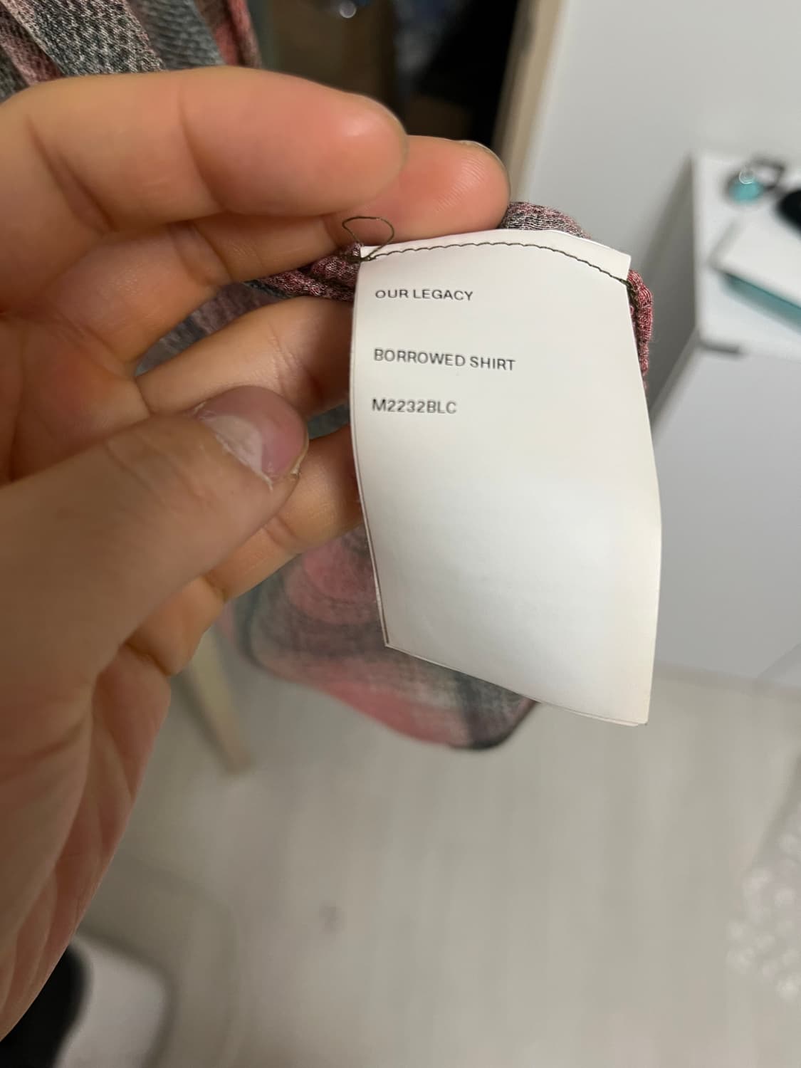 아워레가시 보로우드 셔츠 빅 럼버체크 프린트 48 사이즈 상품이미지3