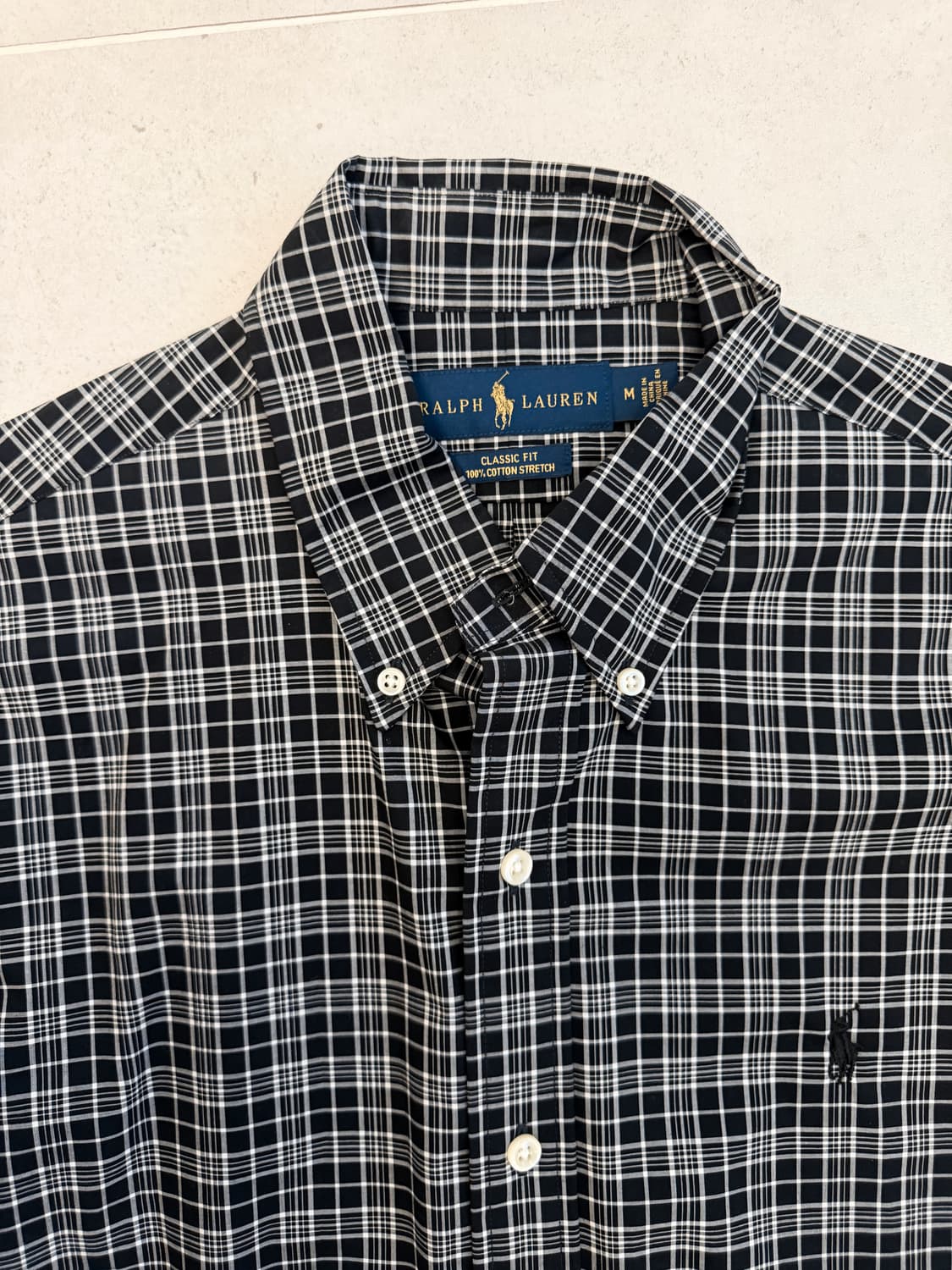 폴로 랄프로렌 체크셔츠 클래식핏 M(105정도 거의새상품) 상품이미지1