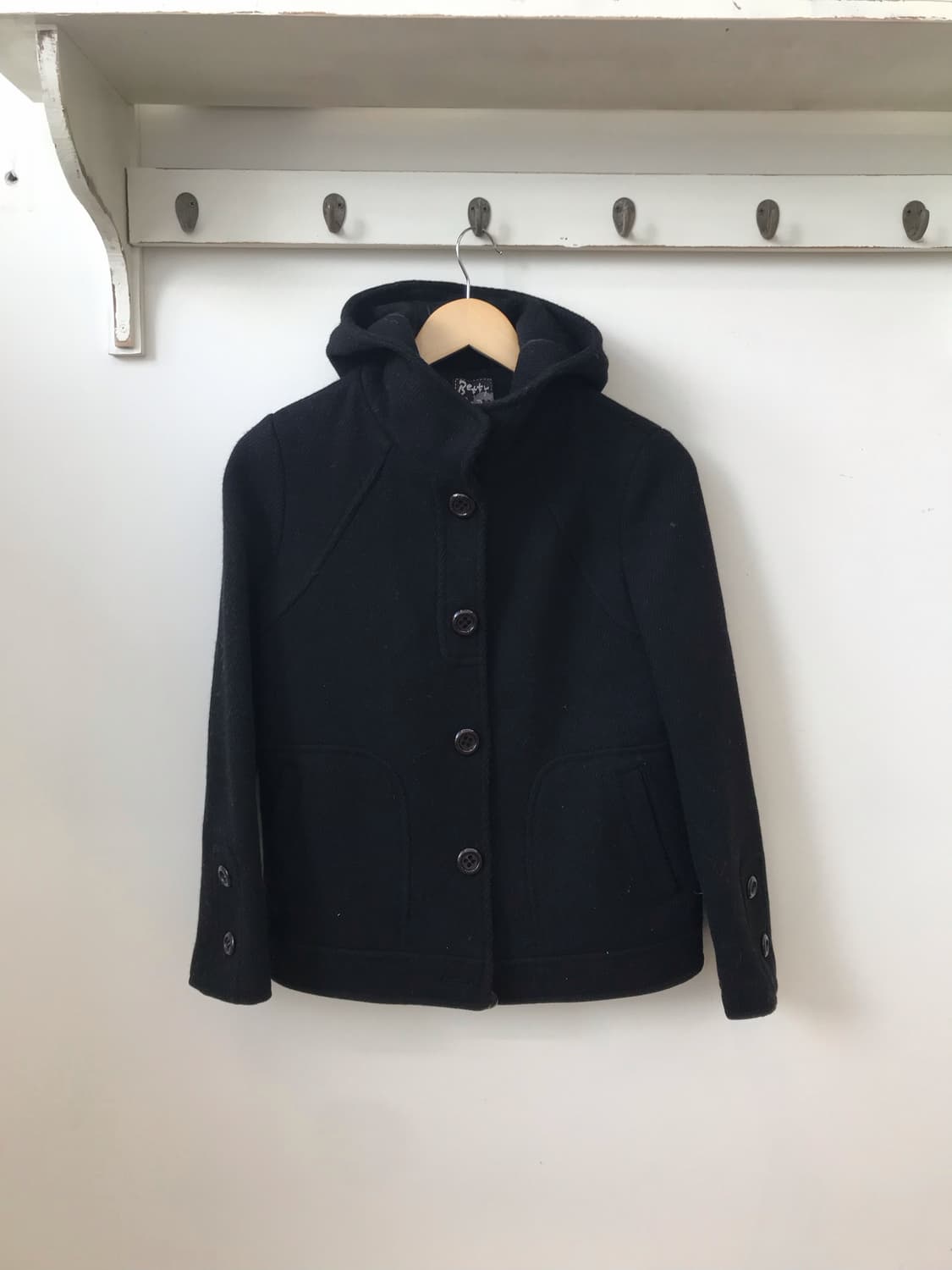 버버리 로고 프린팅 반팔, 블랙 니혼진 숏 코트 세트 상품이미지5