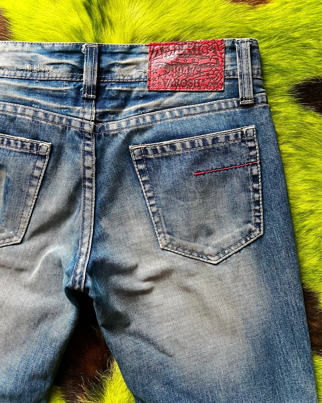 90-00s VAROSH Multi Patch BootsCut Jeans 상품이미지9