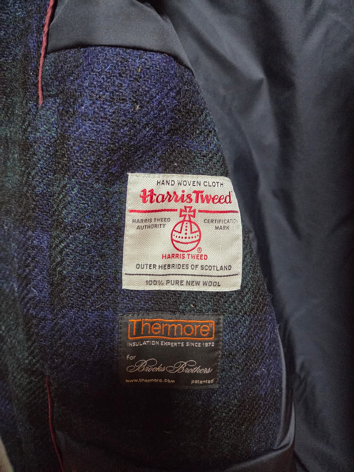 브룩스 브라더스 블랙와치 워킹코트 L 상품이미지3