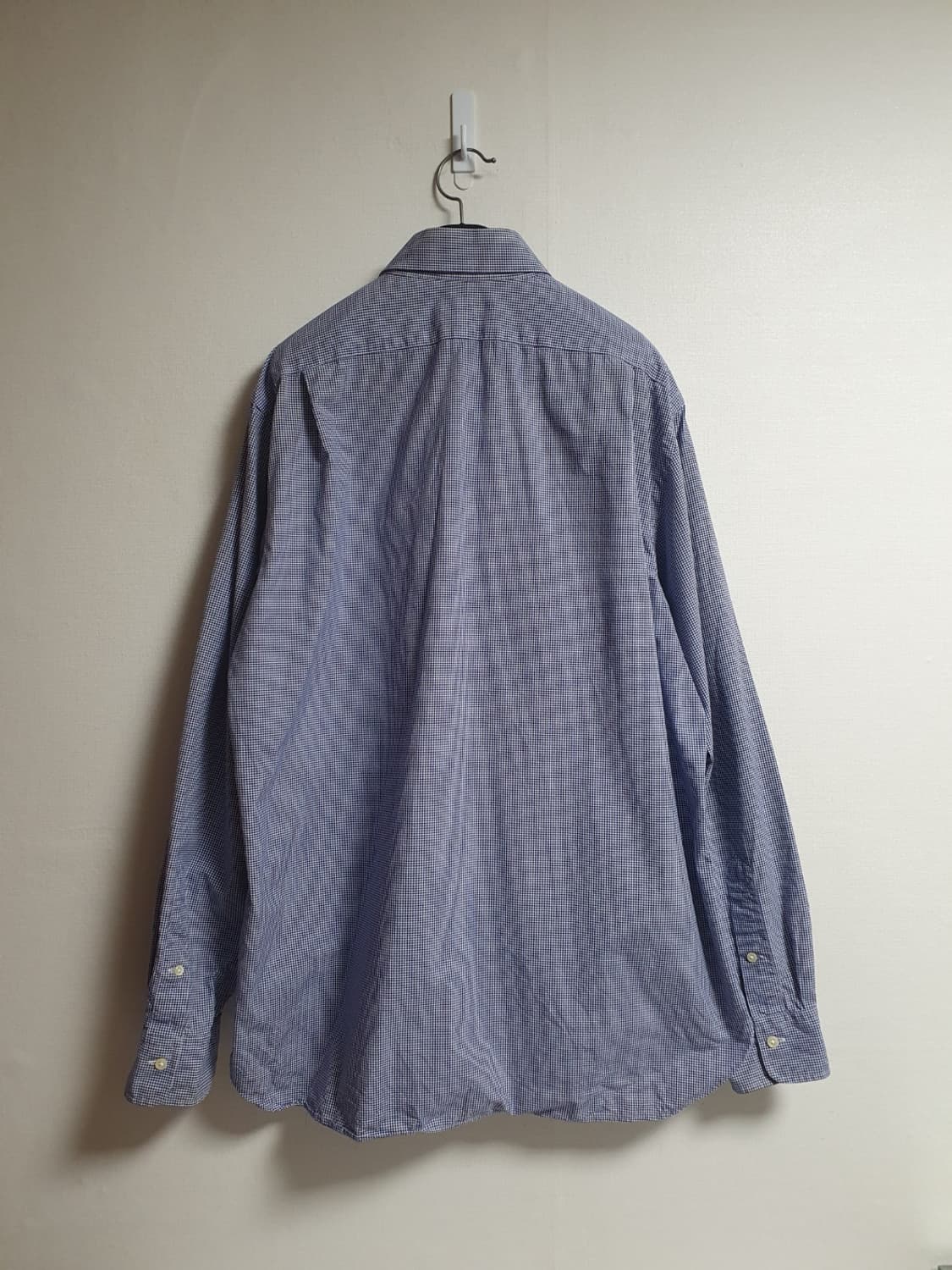 폴로랄프로렌 블루 깅엄 체크 셔츠 105 상품이미지3