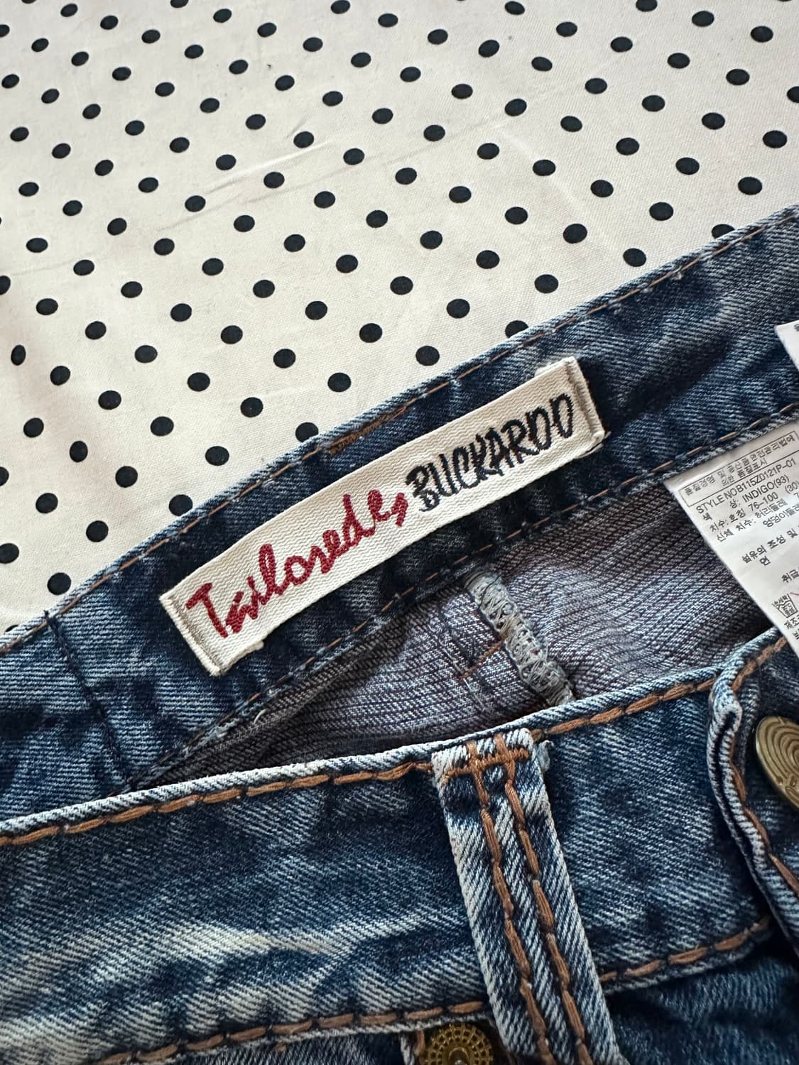 버커루 워싱 데님팬츠 y2k 펑크 상품이미지8