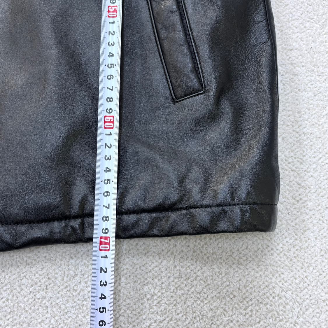 100 베이직하우스 블랙 양가죽 재킷 0311E 상품이미지5