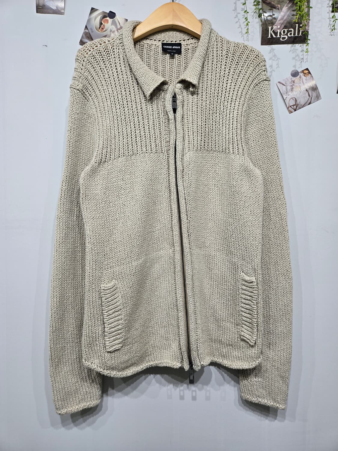 조르지오 아르마니 니트 집업 가디건 상품이미지1