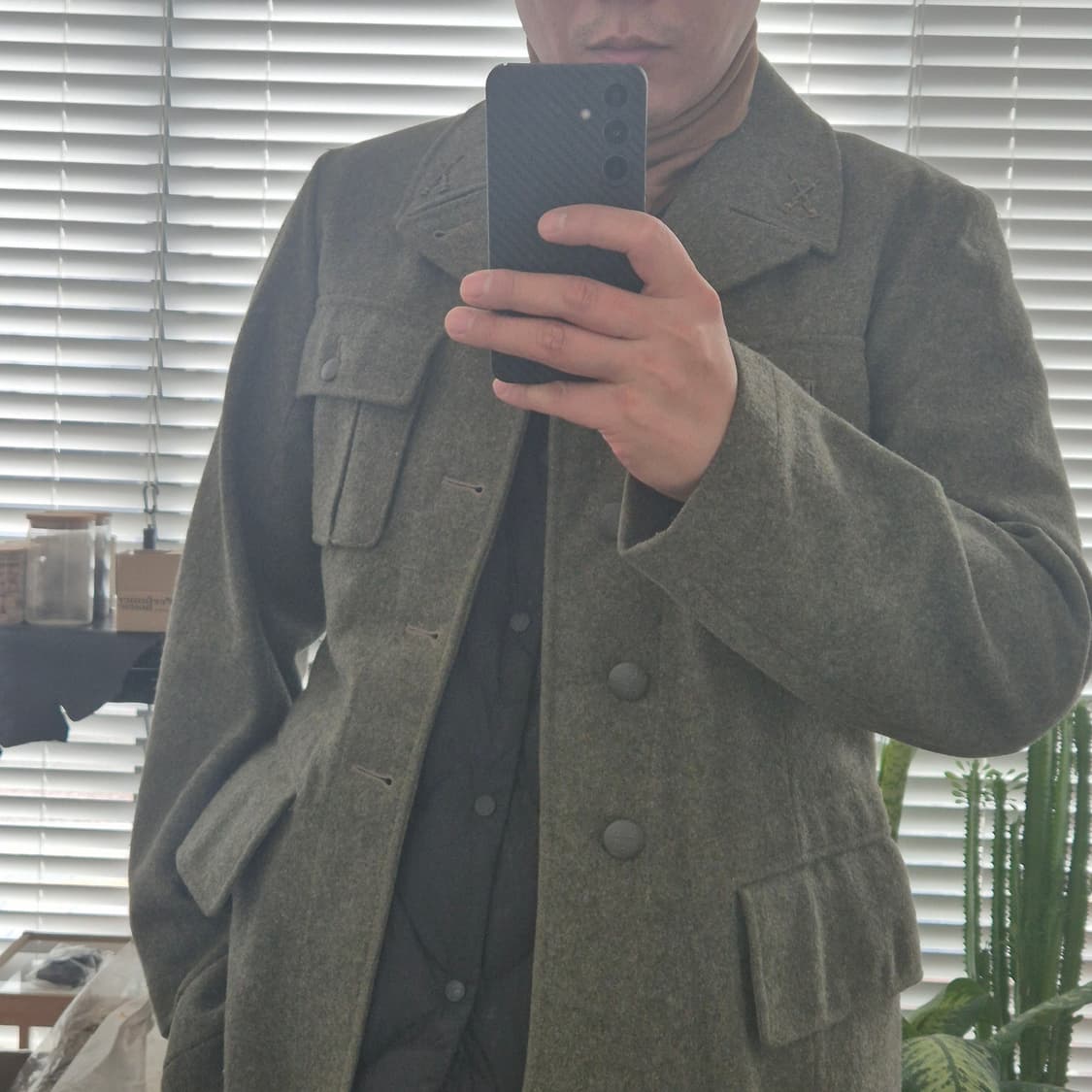 스웨덴 육군 M36 필드 자켓 울 모직 100사이즈 상품이미지3